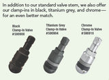 Black Clamp-In Tpms Valve Sens.It