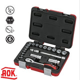 AOK 21-Piece Metric 3/8" Drive Socket Set