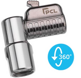 Pcl Auto Chuck Angled Swivel 1/4" Bsp Female